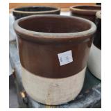 1 gallon bicolor crock