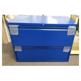 New blue 2 drawer file cabinet