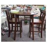 Bistro table and 2 chairs - no contents