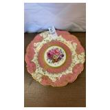 Cauldon England flower decorative plate 9 inch
