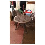 3 piece metal bistro set