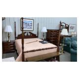 Crawford 4-pc bedroom suite - high poster bed,