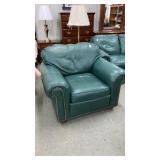 Pennsylvania House green leather chair
