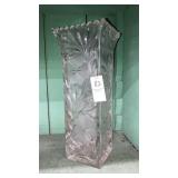 Johnstown glass square 11-1/2" vase