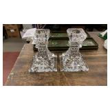Waterford crystal candle holders 4" tall