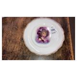 Antique Lady portrait plate 6" diam