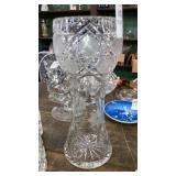 Antique Lead crystal 12" vase