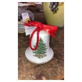 Spode bone china Christmas tree bell