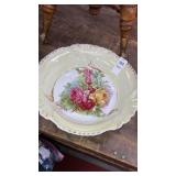 Large porcelain rose bowl 11" d