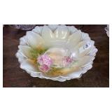RS Prussia roses bowl 10" d