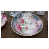 Antique 10-1/2" floral bowl Germany