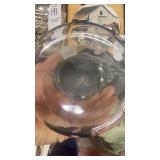 Glass pitcher marked