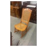 Cane backed rocker
