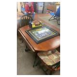 Wooden breakfast set with 2 chairs drop wings