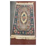 Cameo tan and blue 3 ft x 5 ft rug