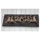 Large relief wall art Roman centurion soldiers on