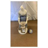 Pottery figurine with broken head