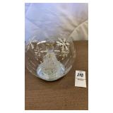 Christmas angel in glass ball