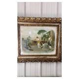 Framed print signed family pet