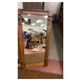 Wooden wall mirror
