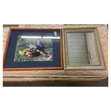 Framed picture and mirror