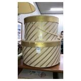 2 vintage cardboard hat boxes