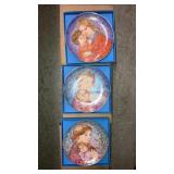 3 Edna Hibel collector plates Bradford exchange