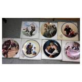 7 collector plates Norman Rockwell children