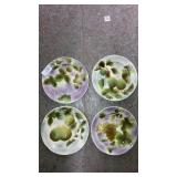 Luneville France fruit plates majolica