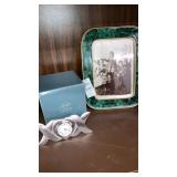 Lenox Kirk steiff pewter small heart clock m,