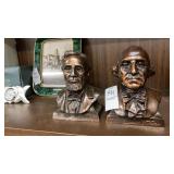 2 Friendly City bank coin banks Lincoln &