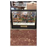 Large 42X31  autographed Steelers picture with COA
