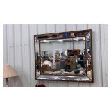 Large beveled glass mirror 51"x40"