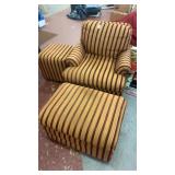 3 piece chair, ottoman , foot stool