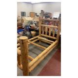 Timber framed single bed