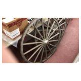 Wooden spoked wagon wheel  38? dia