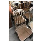 6 vintage wooden chairs