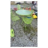 5 piece metal outdoor set