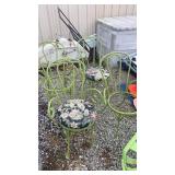 4 outdoor metal chairs