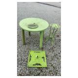 Metal outdoor stand and umbrella stand with