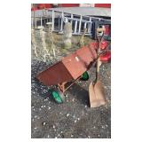 Yard cart and shovel