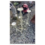 5 metal candle holders