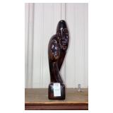 Ceramic glazed art statue 13" tall