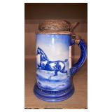 Antique horse stein signed