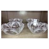Lot of 4 crystal dessert bowls- Mikasa?