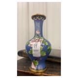 8 inch cloisonné enamel vase