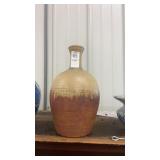Signed pottery vase 10 inch