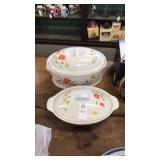 Country Flowers oven to table lidded cookware