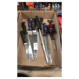 Knives steel and cork screw