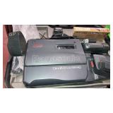 Panasonic VHS movie camera in case, new maxell